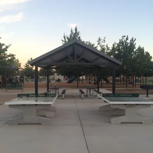 Table tennis is up with Pavilion and BBQ pit