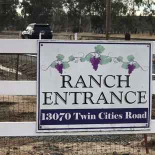 Entrance to our Ranch