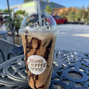 Iced latte.