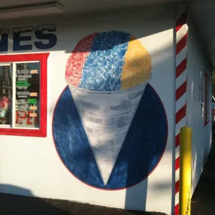 a colorful ice cream cone