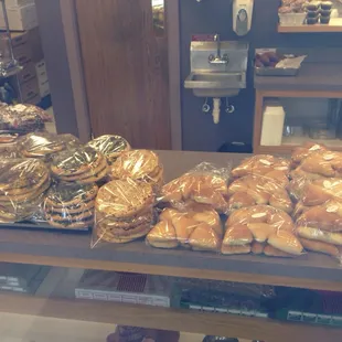 Meat pies, feta pies, little bread pizza type things (fatayer) all great looking