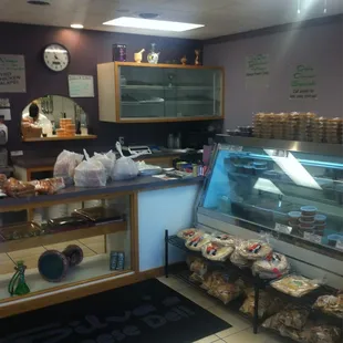 a view of the counter area