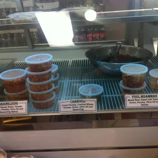 a variety of food items