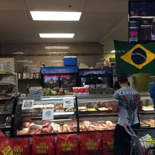 a man in a grocery store