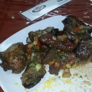 Awsome meat covered in chimichurri!