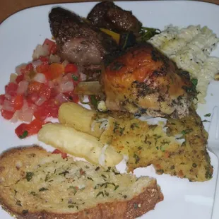 Steak, Chicken, and Fish need I say more...