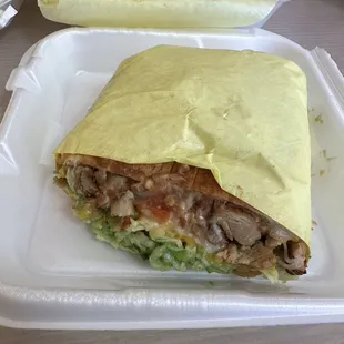 Pollo asado torta