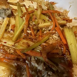 Szechuan vegetables, rather just carrots and celery