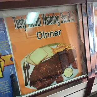 a sign for a restaurant