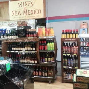 a variety of beverages