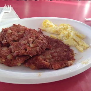 Mmm. Corned beef hash and egg!