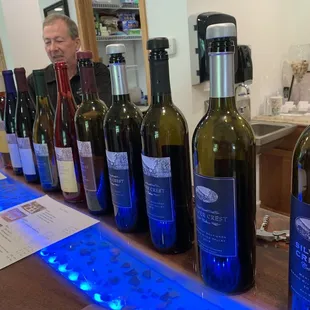 The winemaker and the wine selection