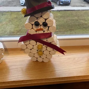 Cork Snowman