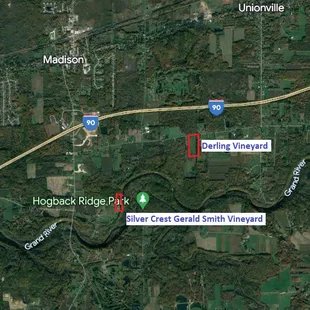 Where our vineyards are located