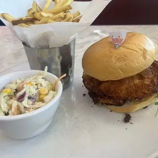 Pickle Brined Fried Chicken & Waffles