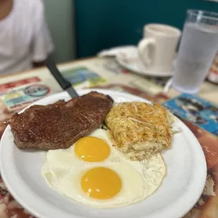 Steak and eggs ~
