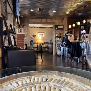 Bar and table seating
