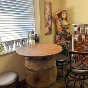 Indoor seating area