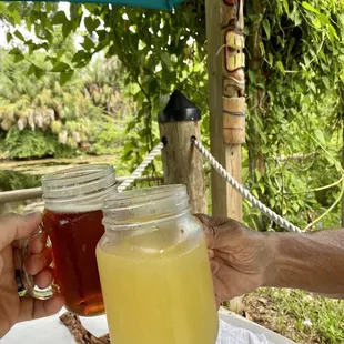 2x1 beer! The light colored one is a mimosa beer...surprisingly delicious and refreshing-especially after 2 hrs on the paddleboard
