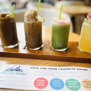 State fair coffee flight