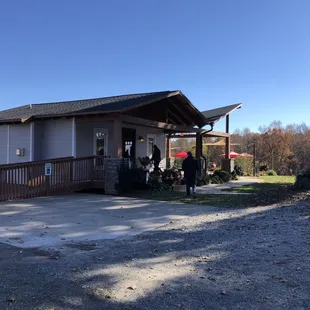 outside
