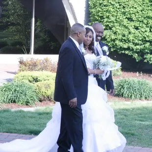 Beautiful setting to give this beautiful bride away.