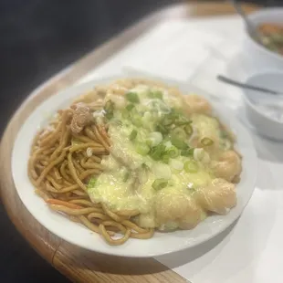 Shrimp with lobster sauce dinner combo