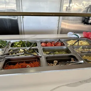 interior, salads