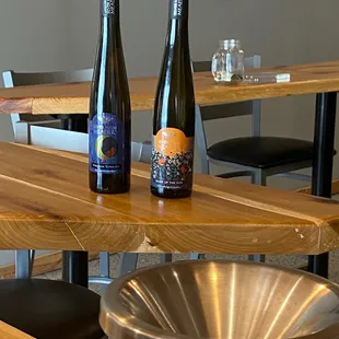 Mead bottles, blueberry one was great.