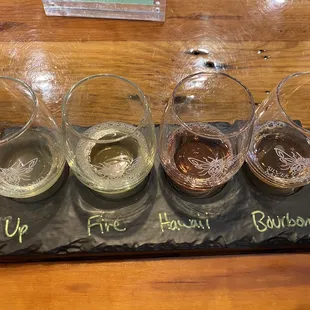 Mead tasting flight