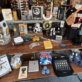 Our front table is ready to welcome eclipse viewers to downtown Carmel!