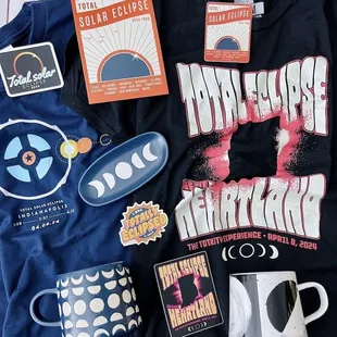 Are you ready for the Eclipse?  Swing by the shop to check out our collection of tees, stickers, snacks, and glasses for your watch party!
