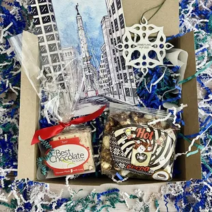 Our Hoosier Holiday Boxes are here!  Give this bundle of joy for only $25!  We also provide doorstep delivery in the Indy metro area!