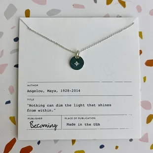 Handmade and heartfelt necklaces from Becoming Jewelry are always a favorite! 
https://www.silverinthecity.com/search/becoming/