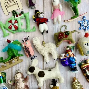 These adorable ornaments are all looking for a place to hang.  Check out our entire collection of fun ornaments at: bit.ly/sitcOrnaments