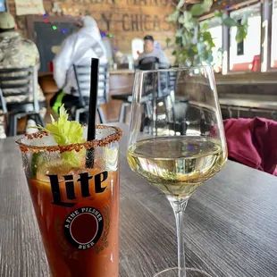 Perfect Bloody Mary with just the right amount of kick. I don't like them overly spicy.