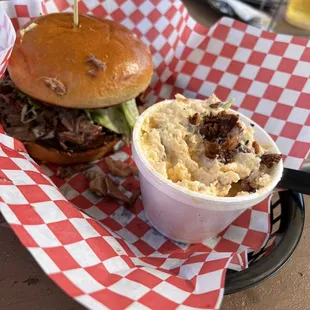 Brisket and potato salad