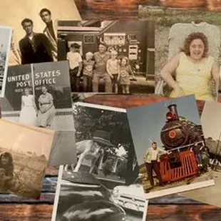 a collage of old photographs
