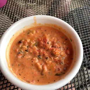 The world&apos;s best tomato soup and I am not kidding!! It was delicious!