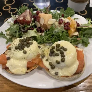 Benedict with salmon.