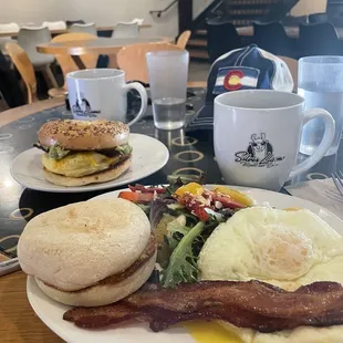 Classic breakfast and a Sammie!  Yummo!