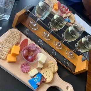 Wine and tray