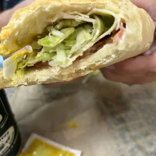 Double provolone and turkey