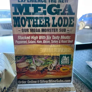a sign for the new mega mother lode