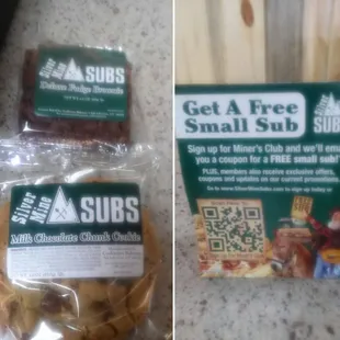 9~22~15 Brownie &amp; Cookie plus they have a promitonal scratch tickets going on