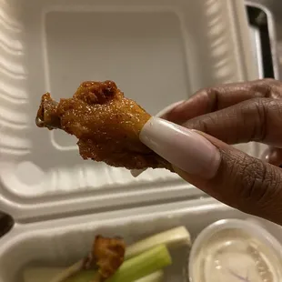 Honey old bay wing