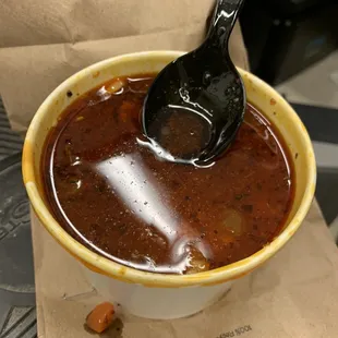 Maryland Crab Soup - way too oily and bland