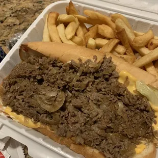 Cheesesteak sub