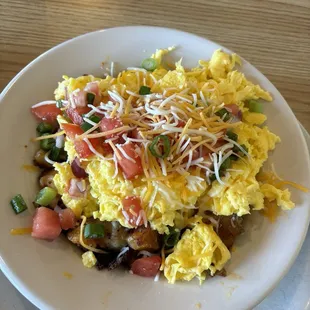 Potato bowl with eggs