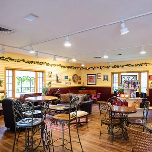 dining area with tables and chairs